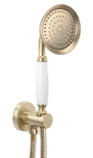 Душова система Rea Serra brushed gold + BOX прихованого монтажу REA-B1149, Золотий - фото 5