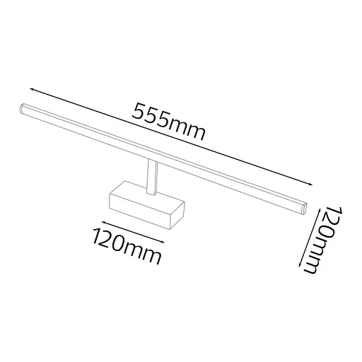 Підсвітка дзеркал-картин LED "KANARIA-12" 12W 4200K чорний - фото 2