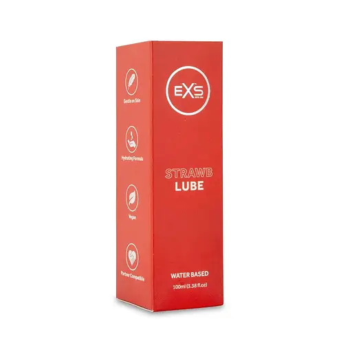 Лубрикант на водній основі EXS Strawb Lube Water Based 100 мл - фото 3