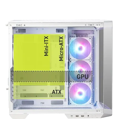 Корпус MSI MAG Pano 100R PZ ARGB White - фото 2