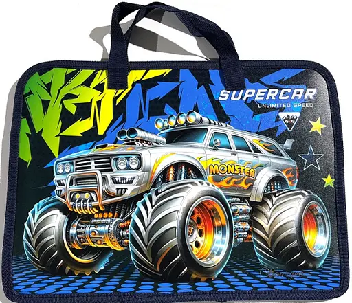 Папка на блискавці із довгою ручкою, А4+, P0260