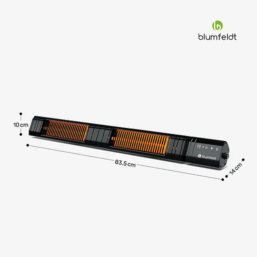 Інфрачервоний обігрівач Blumfeldt Gold Bar Slim (10046347) - фото 2