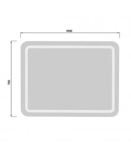 Дзеркало Мойдодир Tina 100х75 / 75x100 з LED-підсвіткою - фото 5