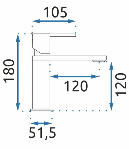 Змішувач для умивальника Rea Flip низький black REA-B2005 Чорний матовий - фото 6
