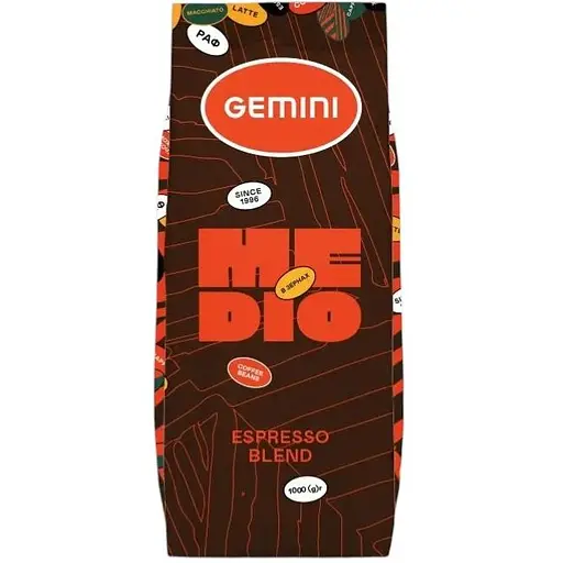 Кофе в зернах Gemini Espresso Medio 1 кг - фото 1