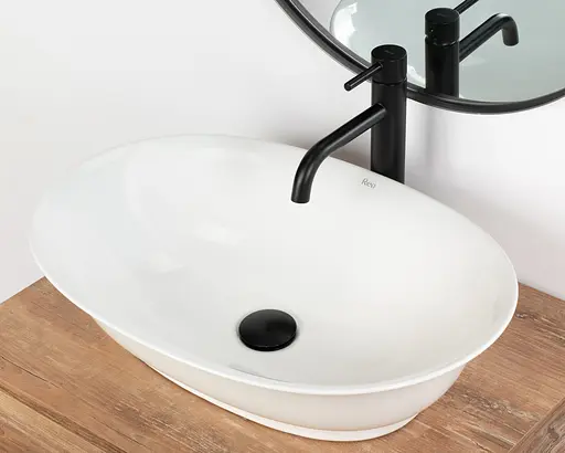 Умивальник Rea Roma накладний білий REA-U5600, Білий - фото 5