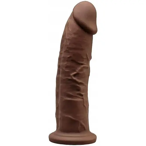 Фалоімітатор Silexd Premium Silicone Dildo Model 2 Size 7.5 19 см (коричневий)