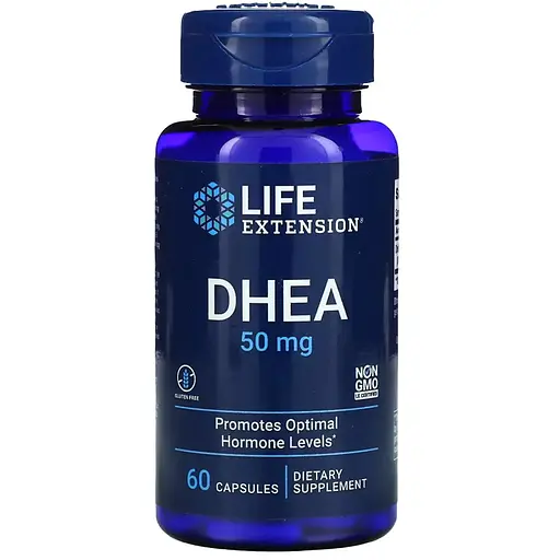 Стимулятор тестостерону Life Extension DHEA 50 mg, 60 вегакапсул - фото 1
