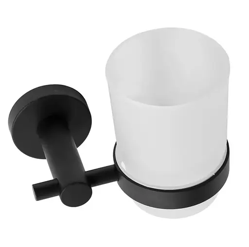 Склянка для зубних щіток Rea 322233C black REA-77094 чорний матовий - фото 2