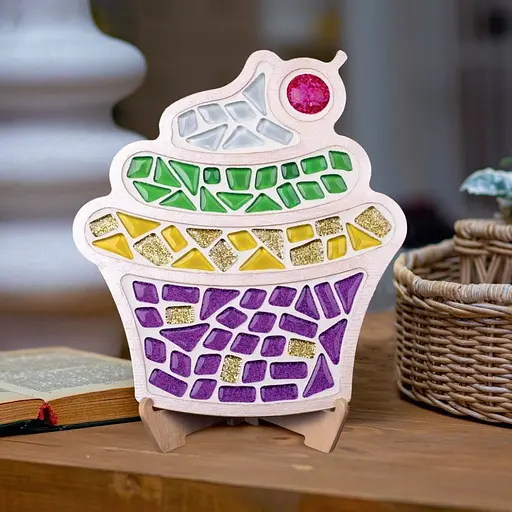 Дитячий набір для творчості кришталева мозаїка Кекс Mosaaro MA1006 - фото 2