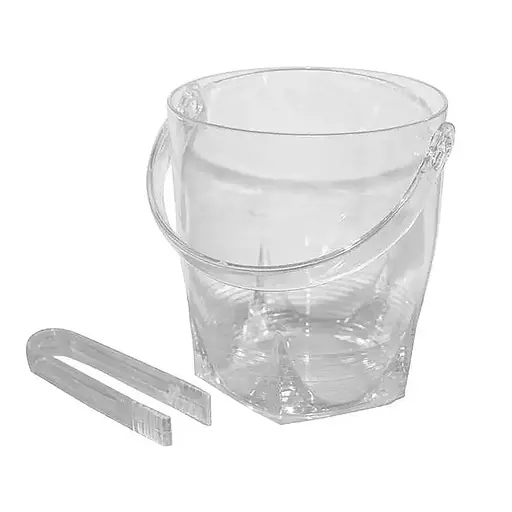 Пластикове відро для льоду зі щипцями, Kitchen Master Прозорий 87409 - фото 1