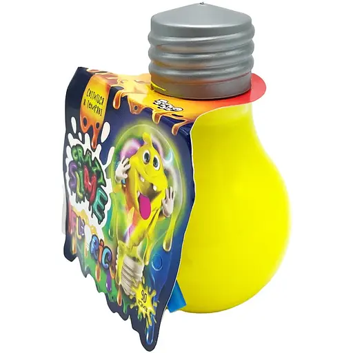 В'язка маса лампочка Danko Toys Fluoric Crazy Slime SLM-07-01U світиться в темряві жовта