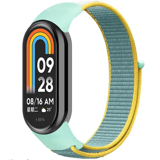 Ремешок Nylon New для Xiaomi Mi Band 8/9/10 Beryl/Yellow