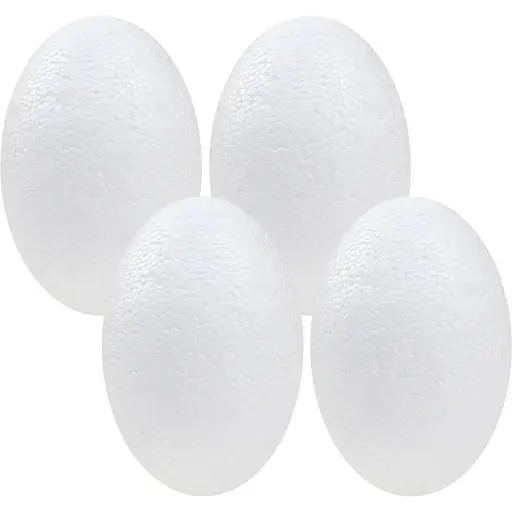 Набір пінопластових яєць, 15 см 4 шт. - фото 1