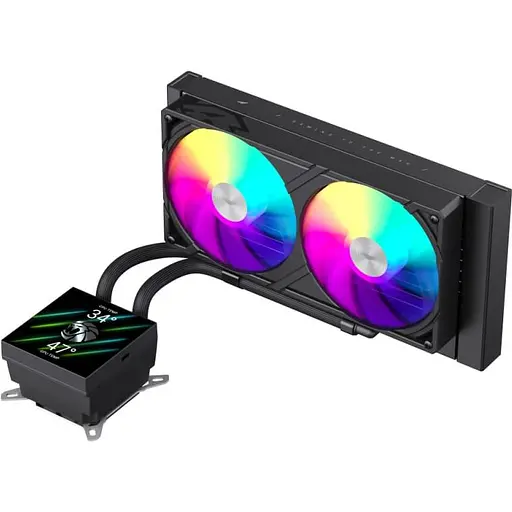 СВО GameMax Glacier 240 LCD Black (GLACIER 240 LCD BK) - фото 2