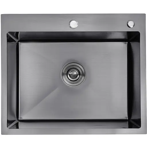 Кухонная мойка Kroner KRP Schwarze - 6050HM PVD (3,0/1,0 мм) (CV025260) - фото 1