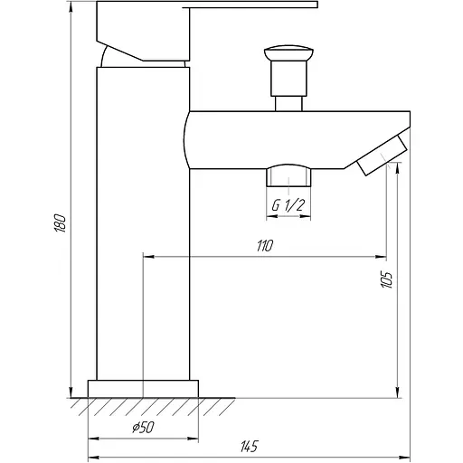 Змішувач для раковини Globus Lux ALPEN SBT1-106B - фото 4