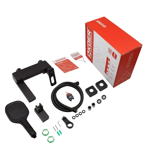 Смеситель для ванны Koer KB-41031-05 с коротким изливом KR5437 Черный матовый - фото 6