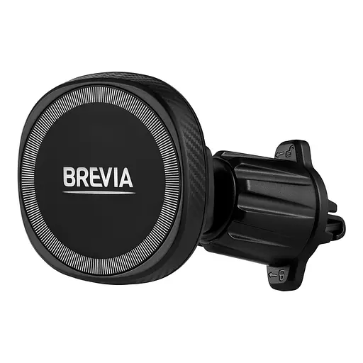 Держатель телефона автомобильный Brevia AirVent Ultra MagCharge 15W с беспроводной зарядкой, на дефлектор(48000)
