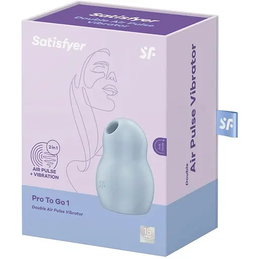 Вакуумний стимулятор Satisfyer Pro To Go 1 Blue - фото 8