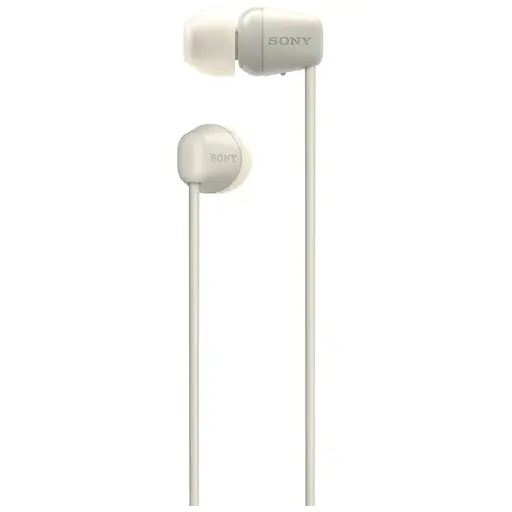 Наушники Sony WI-C100 Beige (WIC100C.CE7) - фото 2