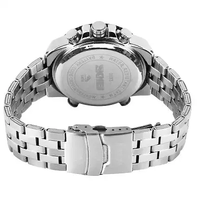 Наручные кварцевые спортивные часы Skmei 0993 Серебристый - фото 9