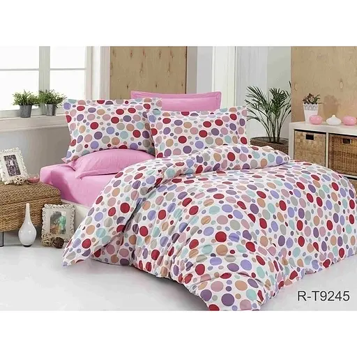 Комплект постільної білизни TAG Tekstil з компаньйоном Євро 000210768 (R-T9245)