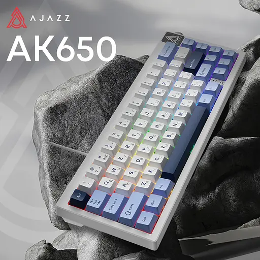 Механічна клавіатура Ajazz AK650 Sea Salt Switch White USB-C (AK650-SS-BWB) - фото 6