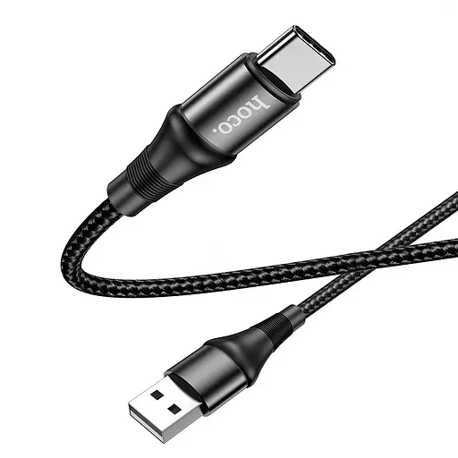 Кабель Hoco Type-C Excellent charging data cable X50, 3 Аа 1 м черный - фото 1