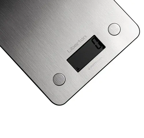 Ваги кухонні Liberton LKS-0713 Smart, Steel, до 5 кг, дисплей, синхронізація через Bluetooth, тарокомпенсація, автовідключення, індикатор перевантаження, батарейка: 3*ААА у комплекті - фото 4