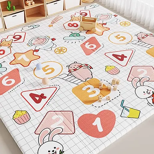 Уценка. Детский складной коврик Poppet Веселая улица и Чудо-цифры двусторонний 150х180x1 см (PP035-150) - фото 9