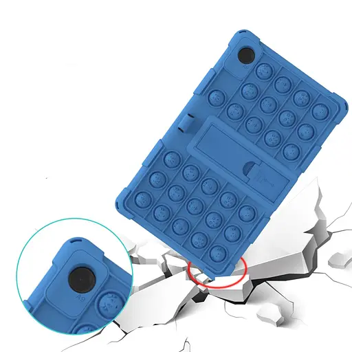 Чохол SoftGel Kids дитячий pop-it Samsung Galaxy Tab A9 SM X110 X115 X116 Світло-рожевий - фото 4