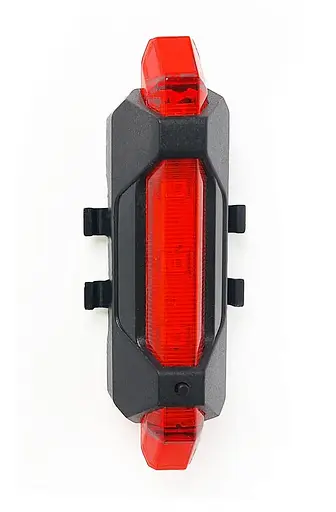 Велосипедна фара задня 3 Led USB 10 Lm чорний корпус (G0000890)