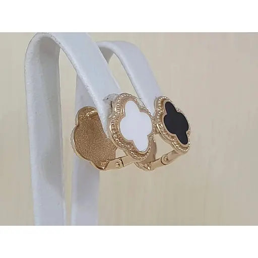 Золоті сережки Імперія золота Конюшина з емаллю. СБ929ЛИ - фото 4