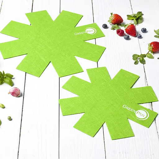 Захист для зберігання сковорідок GreenPan салатовий 2 шт. (00000048695) - фото 2