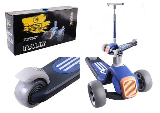 Самокат трехколесный Best Scooter, синий, RS-8999 - фото 2