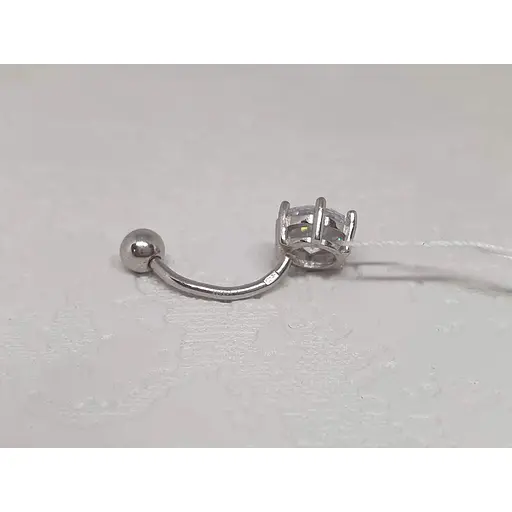 Срібна сережка для пірсингу пупка Silvex 925. ПР2Ф/027 - фото 2