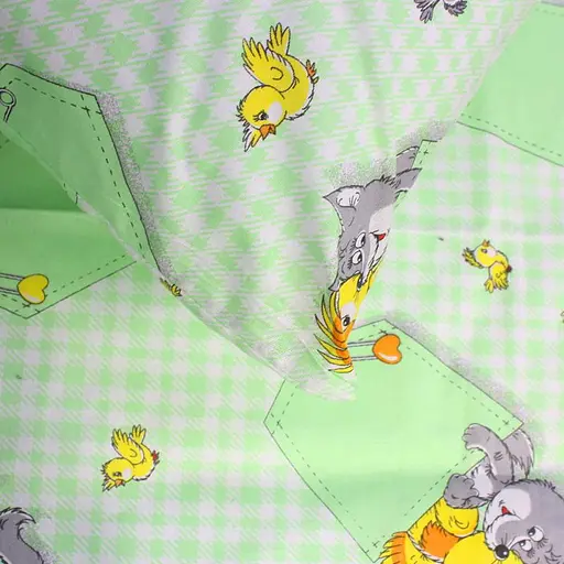 Простынь на резинке 120х60 см цвет Зеленый 250102 - фото 2