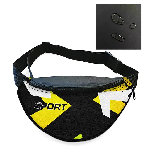 Сумка-бананка мужская/женская Sport 32×16 см с расширителем поясная сумка или сумка через плечо (02899)