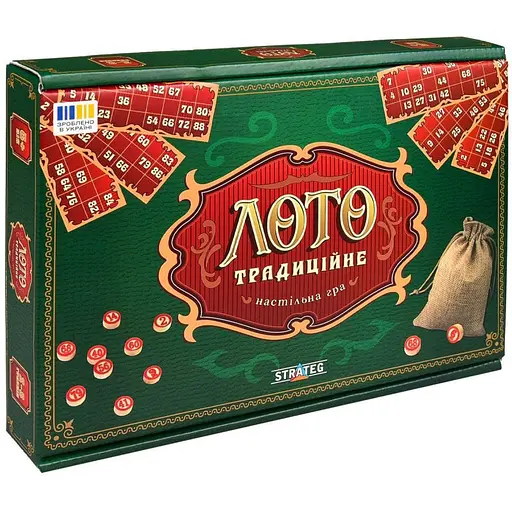 Настільна гра Strateg Традиційне Лото 30488 бочки 90 шт. - фото 1