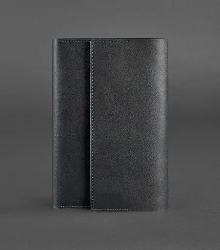 Шкіряний блокнот (Софт-бук) 5.1 чорний - фото 1