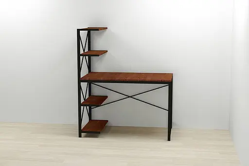 Компьютерный стол Ferrum-decor Джек 75x140x60 Черный ДСП Венге (FRD-105328)