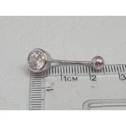 Срібна сережка для пірсингу пупка Silvex 925. Пр2Ф/030 - фото 4