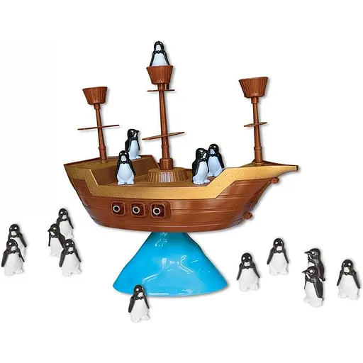 Настольная интерактивная игра Ummi 707-61 Пиратская лодка: игра на равновесие, коричневая - фото 1