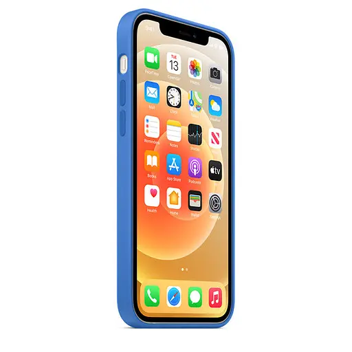 Чохол Silicone Case Full Protective (AA) для Apple iPhone 12 Pro / 12 (6.1) Синій / Capri Blue - фото 3
