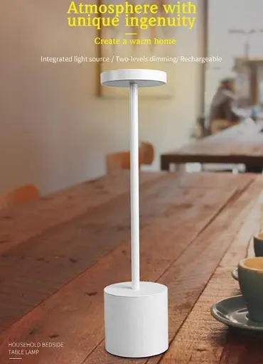 Настольная лампа с аккумулятором KLOODI DECO TA-5V UNO CCT WH - фото 3