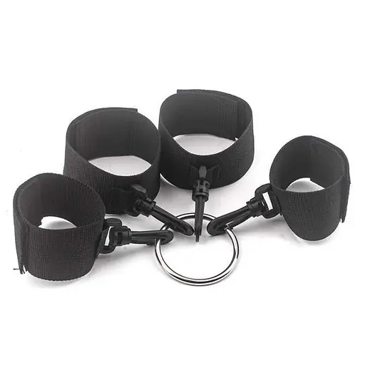 Фіксатори для рук і ніг BDSM-аксесуари для різних ігор Чорний K000380 - фото 2