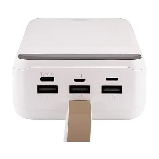 Універсальна мобільна батарея Remax RPP-184 40000mAh з ліхтарем (Білий) - фото 3