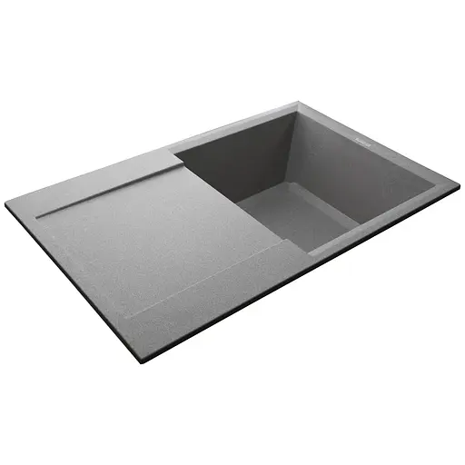 Гранітна мийка Globus Lux Komo сiрий камiнь 790x500мм-А0005 000011387, Сірий - фото 5