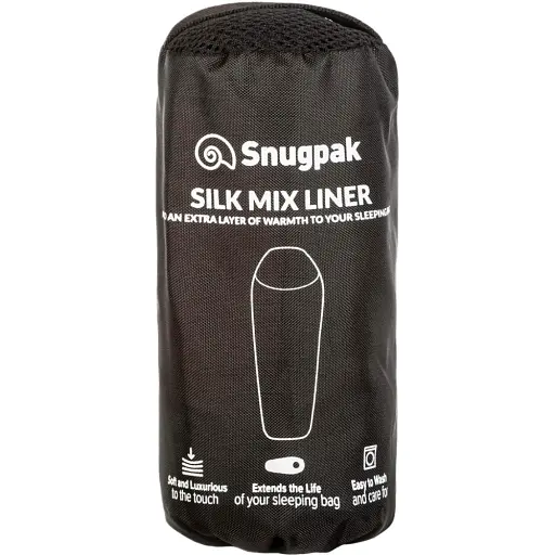 Вкладыш в спальный мешок Silk Mix Liner Black - фото 2